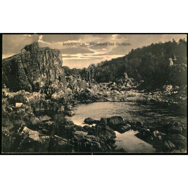 Bornholm - Klippeparti ved Gudhjem - Colbergs Bogh. u/n - Ubrugt