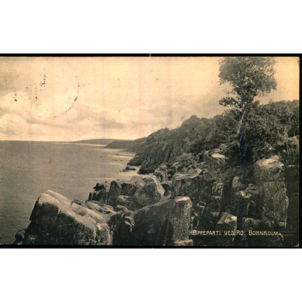 Bornholm - Klippeparti ved R - H.P. Jacobsen u/n - Brugt