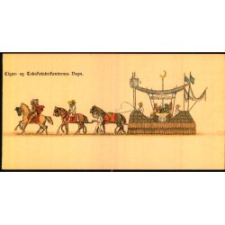 Cigar og Tobaksfabrikanternes Vogn - Visitkort 14 x7 u/n - Ubrugt