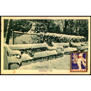 Kbenhavn i Sne - Gldelig Jul - A.C. u/n - Brugt