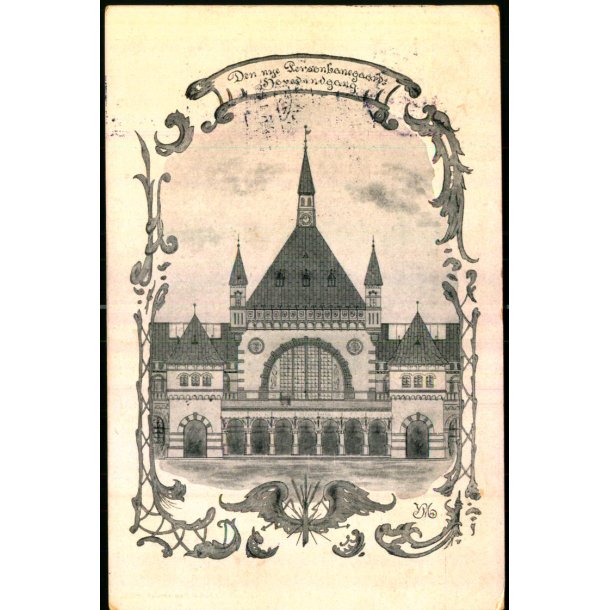 Den nye Personbanegaards Hovedindgang - Nordisk Repro 4057 - Brugt