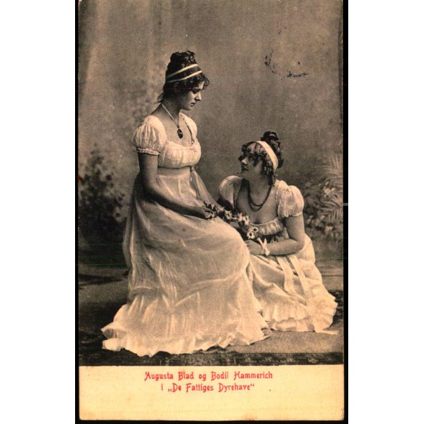 Augusta Blad og Bodil Hammerich i De fattiges Dyrehave - Alex Vincent 1011 - Brugt