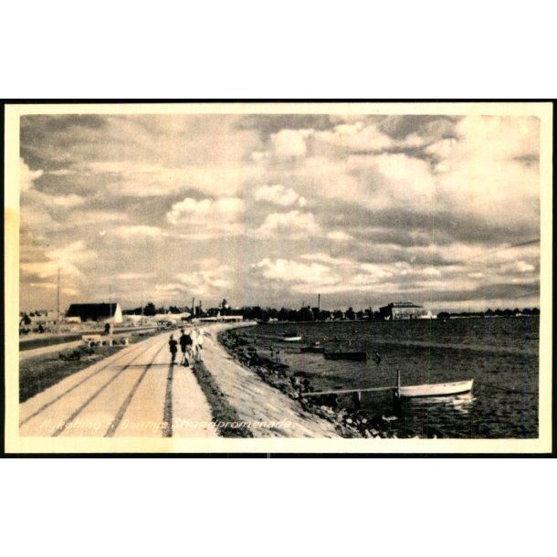 Nyk�bing F. - Den nye Strandpromenade - Jernbanekiosken 6688 - Ubrugt