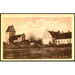 Roholte - Kirke og Skole - P.N. Tinglef 665 - Ubrugt