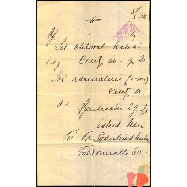 Recept - Apotheket Godthaab - 5 - 5 -1928