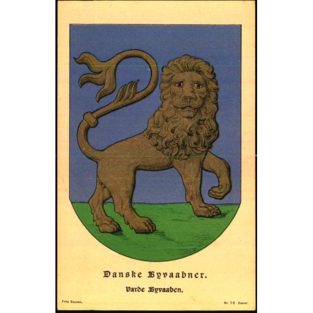 Danske Byvaabner - Varde Byvaaben - Fritz Benzen 70 - Ubrugt