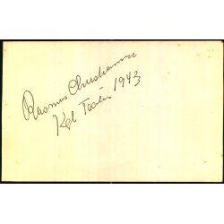 Autografer - Skuespiller - Erika Voigt - Rasmus Christiansen - (P begge sider)