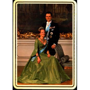 Dronning Margrethe og Prins Henrik - Golden Line 102 - Ubrugt