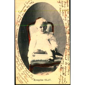 Kronprins Olav.  - Norsk Lystryk u/n - Brugt