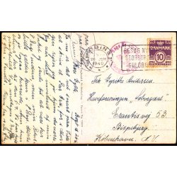 BOG BY - LINDEBRO (Bog By) - Posthornsstempel p Kort