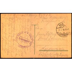 Feldtpost - 20 - 7 - 18 - Til Apenrade  - Forside : Berlin