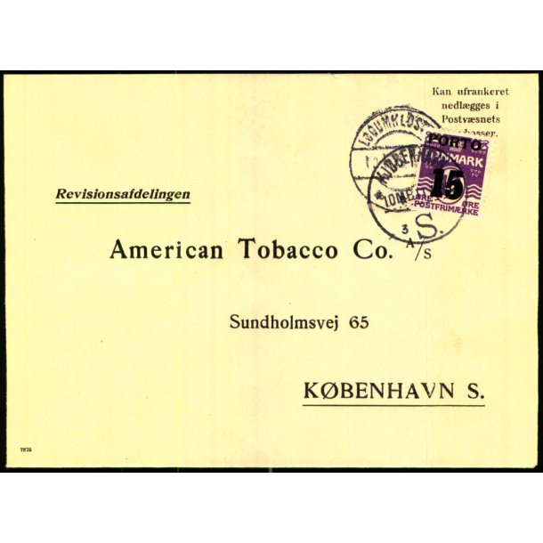 Efterporto - Brev fra Lgumkloster