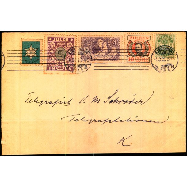 1904 p Brev - 4 - 3 - 05 - Med Svensk Julemrke