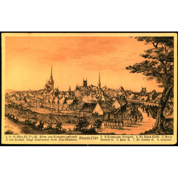 Odense 1749 - Stender Serie "fra gamle Dage" 26871 - Ubrugt