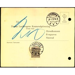 Efterporto - Tryksagskort fra Nstved  20 - 1 - 59