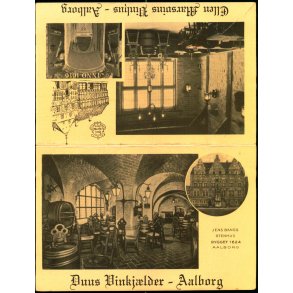 Duus Vinklder - Jens Bangs Stenhus -  Aalborg - Bordkort !