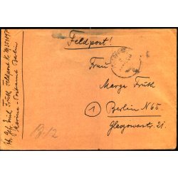 Tysk Feldpostbrev - Feldpoststempel  4 - 12 - 44 - Feldpost No. 35189 P - Til Berlin