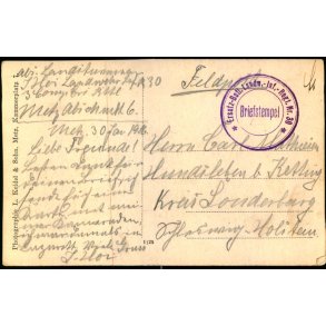 Feldpost - Briefstempel - Til Sonderburg - Billedside : 3. Komp.