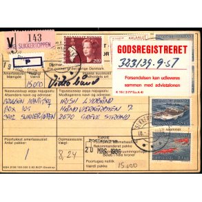 Godsregistreret - V 143  - Fra Grnland - Til Greve Strand