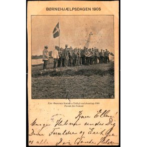 Brnehjlpsdagen 1905 - Fra Brnenes Kontors Teltlejr ved Jonstrup 1904 - u/n - Brugt 