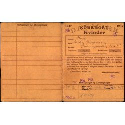 Kbekort - Kvinder med Ptegninger - 2 Verdenskrig