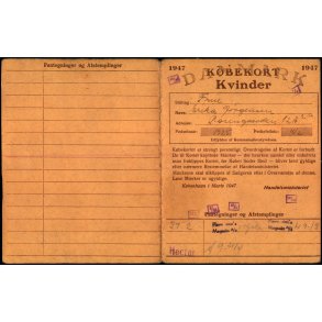 Kbekort - Kvinder med Ptegninger - 2 Verdenskrig