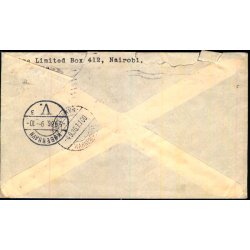 Luftpost Brev fra Kenya til Danmark - 5 - 9- 36