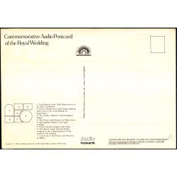 The Prince and Princess Wedding - Audiopostcard  - Ubrugt