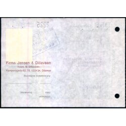 Banepakke DSB/Hads-Ning - Herreds Jernbane  - Flgeseddel - 27 - 10 - 77 - 1x17 Kr - Stemplet