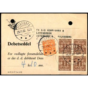 Efterporto - Debetseddel 4,10 kr - .29 - 11 - 60 