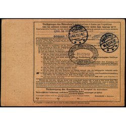 Adressekort fra Lindenberg i Allgu 27. Apr. 27 - Oplagt p Aalborg Toldkammer m:m.