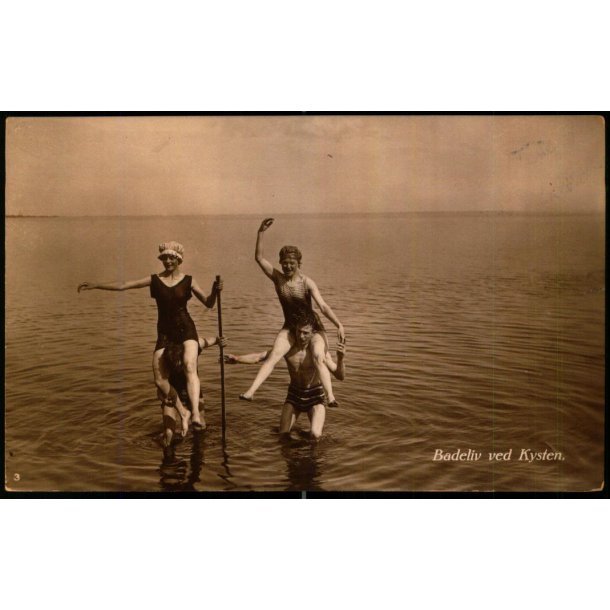 Badeliv ved Kysten - S.N.Philipson 3 - Ubrugt