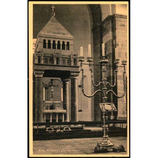 Ribe - Alteret i Domkirken - H. Bentzons Bogh. 79124 - Ubrugt