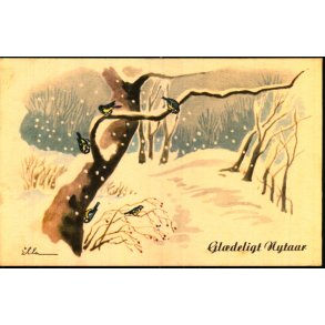 Illa - Gldeligt Nytaar - Eneret Serie 572 - Ubrugt