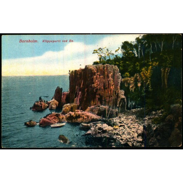 Bornholm - Klippeparti ved R - Alex Vincent 699 - Ubrugt