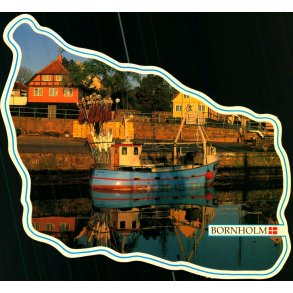 Bornholm - Morgenstemning Svaneke Havn - W. Dams Bogh. 1022 - Ubrugt