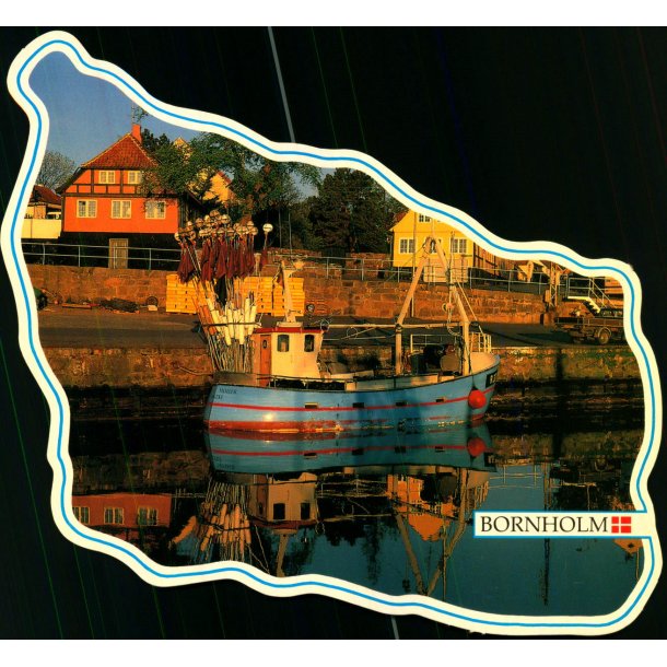 Bornholm - Morgenstemning Svaneke Havn - W. Dams Bogh. 1022 - Ubrugt