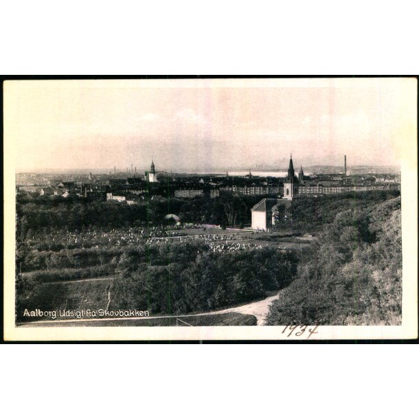 Aalborg - Udsigt fra Skovbakken - Stender Aa. 329 - Ubrugt