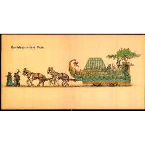 Handelsgartnernes Vogn - Visitkort 14 x7 u/n - Ubrugt