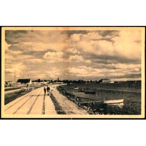 Nyk�bing F. - Den nye Strandpromenade - Rudolf Olsen 6689 - Ubrugt