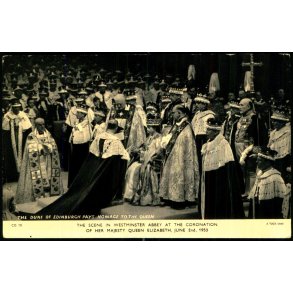 Coronation - Dronning Elizabeth  II - Westminster Abbey - Ubrugt