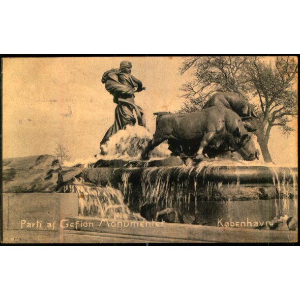 K�benhavn - Parti af Gefion Monumentet - D.L.C. 1072 - Brugt