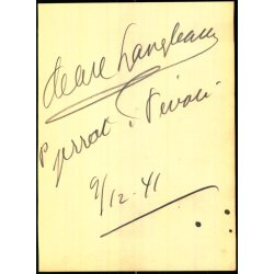 Autografer - Skuespiller - Pjerrot i Tivoli - Gerda Gilbo - (P begge sider)