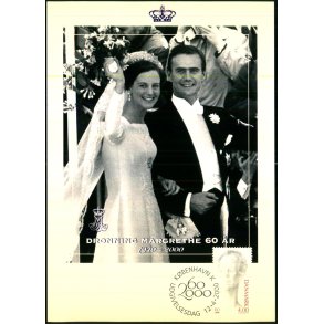 Prinsesse Margrethe - 60 r. - u/n - 13x19 cm.  - Brugt