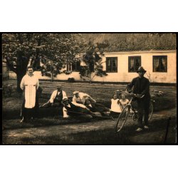 Tisvilde - Fotokort med navne p� personerne p� bagsiden - u/n - Ubrugt