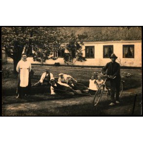 Tisvilde - Fotokort med navne p� personerne p� bagsiden - u/n - Ubrugt