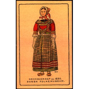 BW - Hedebodragt ca. 1820 - Dansk Folkemuseum - Alfred Jacobsen 32 - Ubrugt