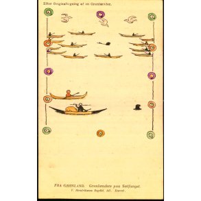 Grnlndere paa Slfangst - F. Henriksen u/n - Ubrugt