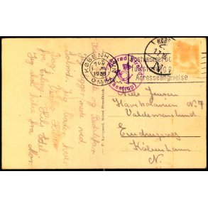 SOLRD STRAND (Taastrup)  Posthornsstempel p Kort