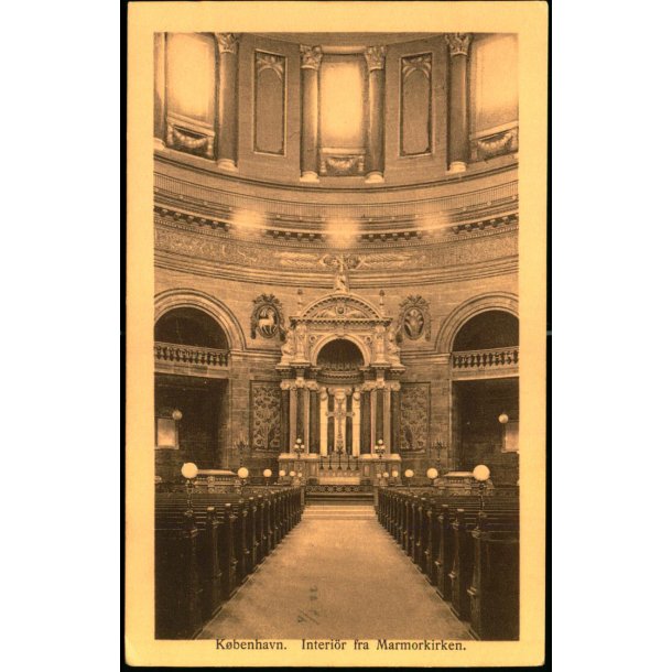K�benhavn - Det indre af Marmorkirken - Dansk Fotografisk Forlag 18